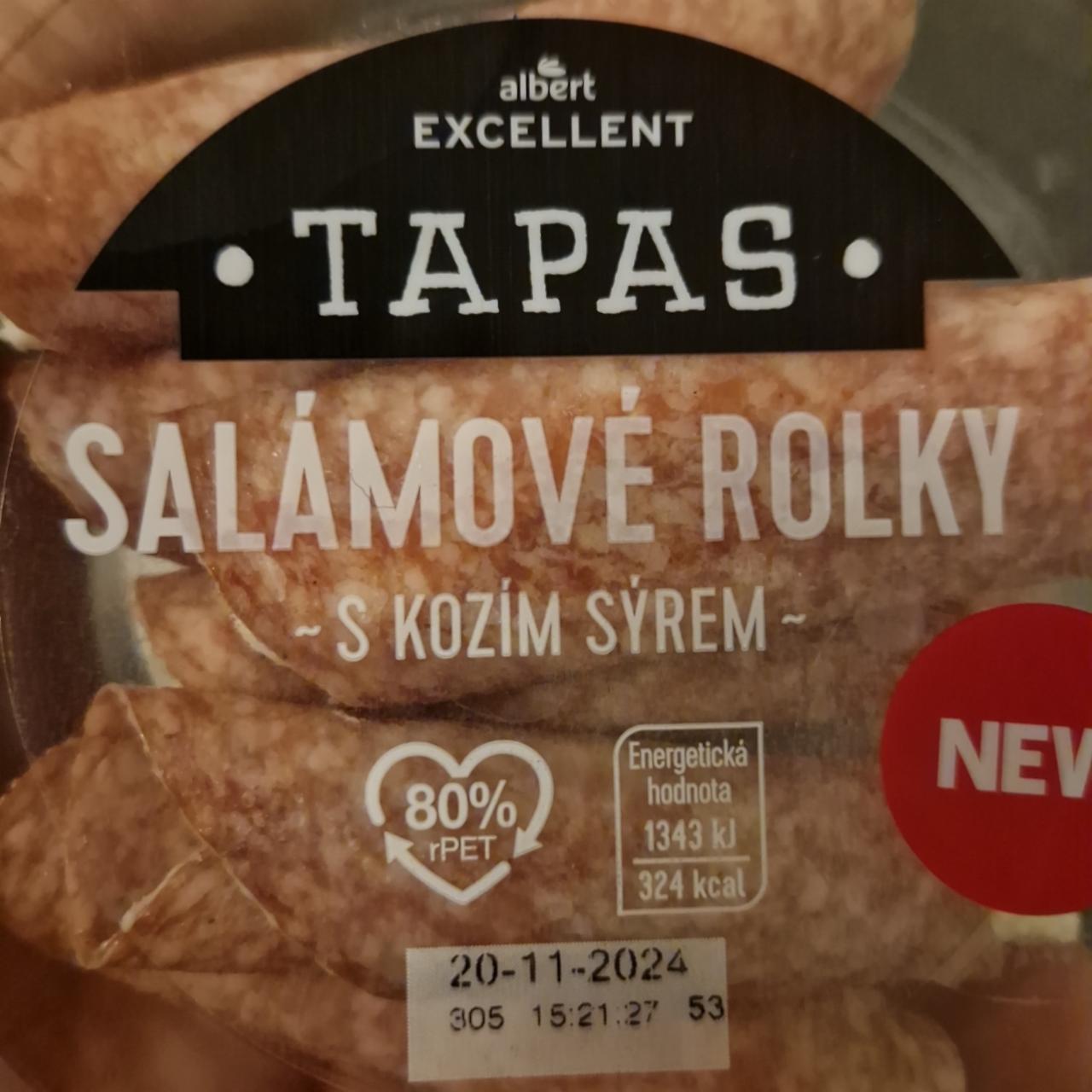 Fotografie - Tapas salámové rolky s kozím sýrem Albert Excellent