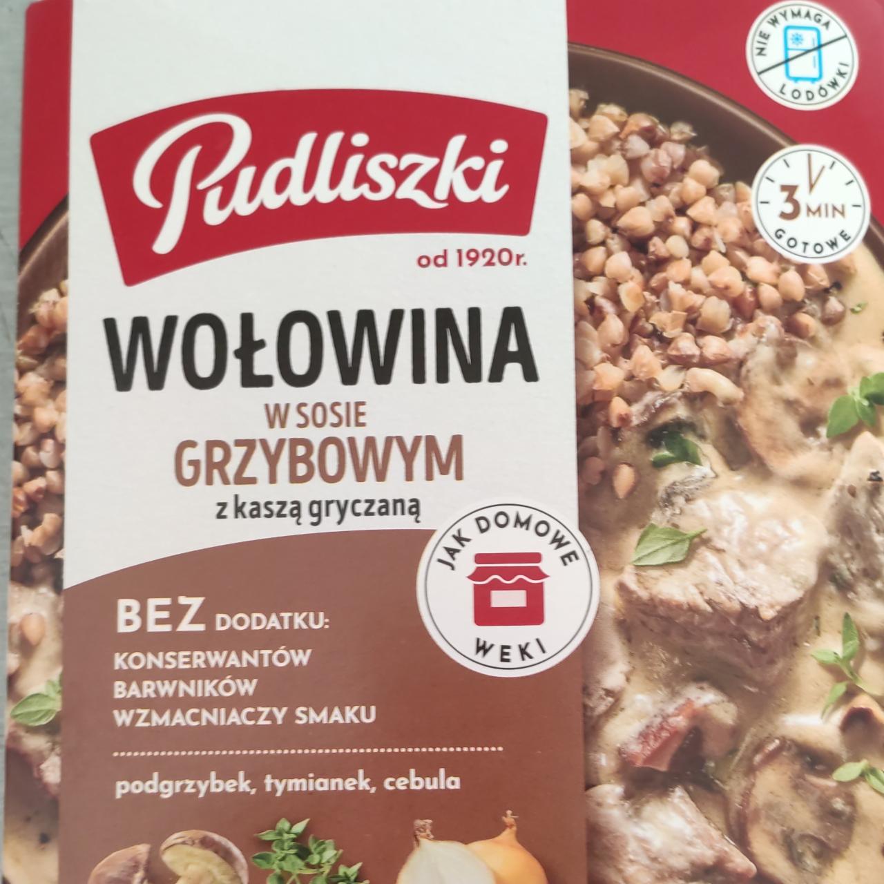 Fotografie - Wołowina w sosie grzybowym z kaszą gryczaną Pudliszki