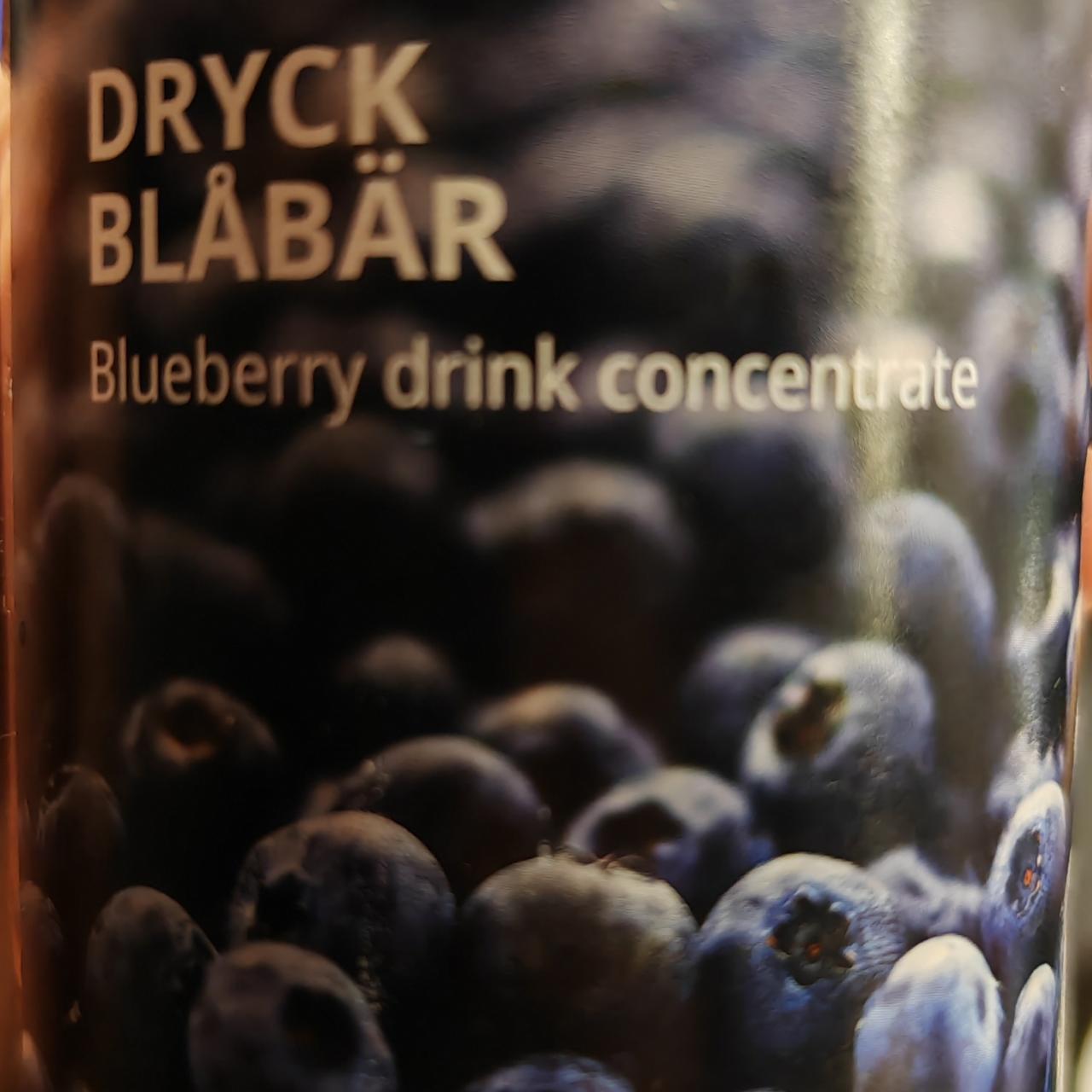 Fotografie - Dryck blåbär blueberry drink concentrate Ikea