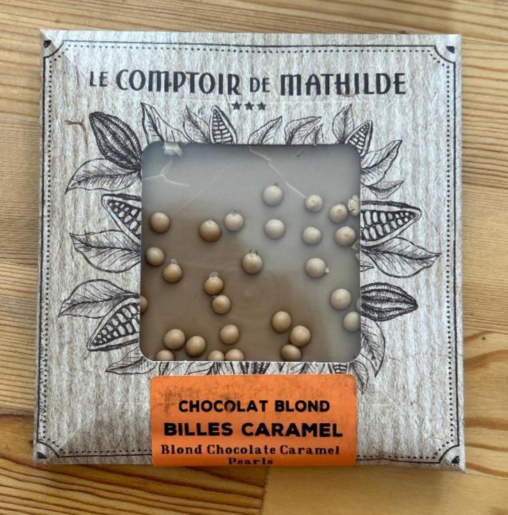 Fotografie - Chocolat blond billes caramel Le Comptoir de Mathilde