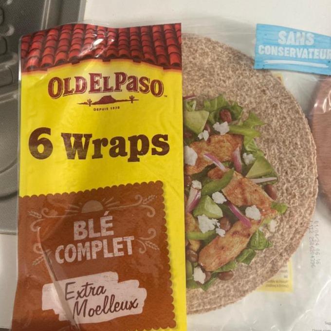 Fotografie - 6 Wrap Tortillas Whole Weat Old El Paso