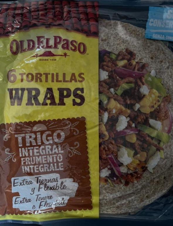 Fotografie - 6 Wrap Tortillas Whole Weat Old El Paso