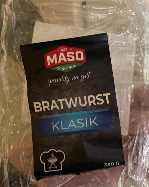 Fotografie - Bratwurst klasik Maso Příbram