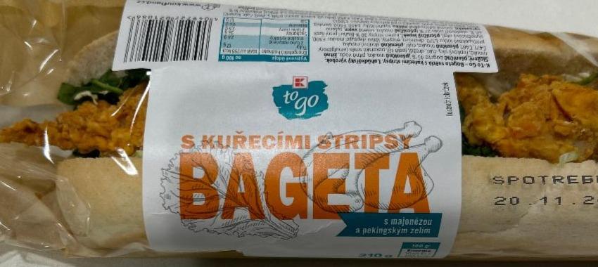 Fotografie - Bageta s kuřecími stripsy K-to go