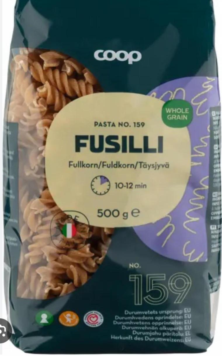 Fotografie - Fusilli fullkorn Coop