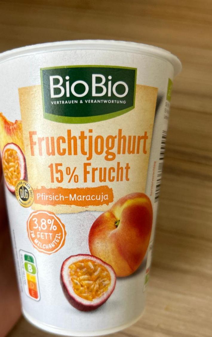 Fotografie - Fruchtjoghurt 15% Frucht Pfirsich-Maracuja BioBio