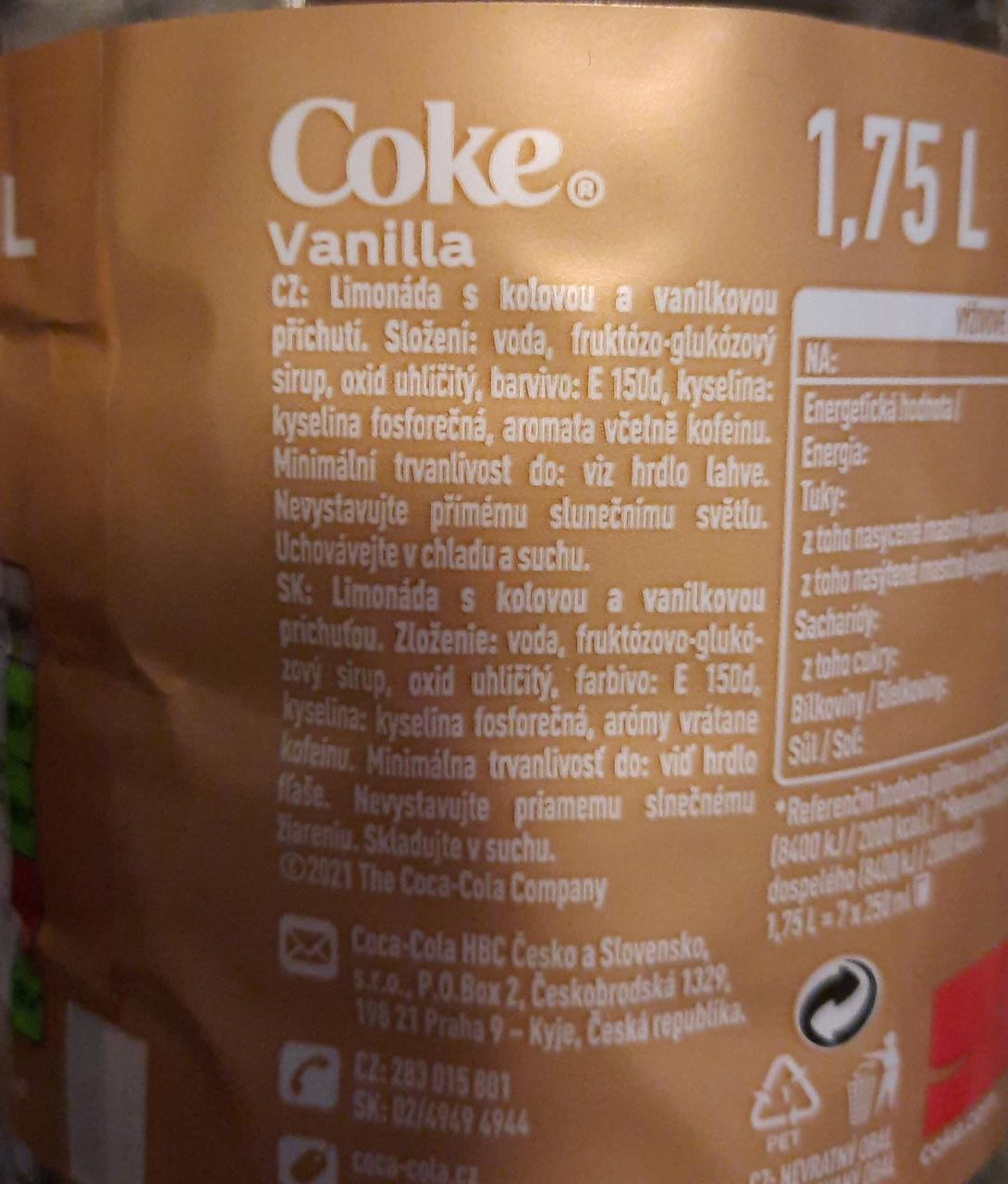 ColaCao 0% (hotový nápoj) Azúcares - kalorie, kJ a nutriční hodnoty