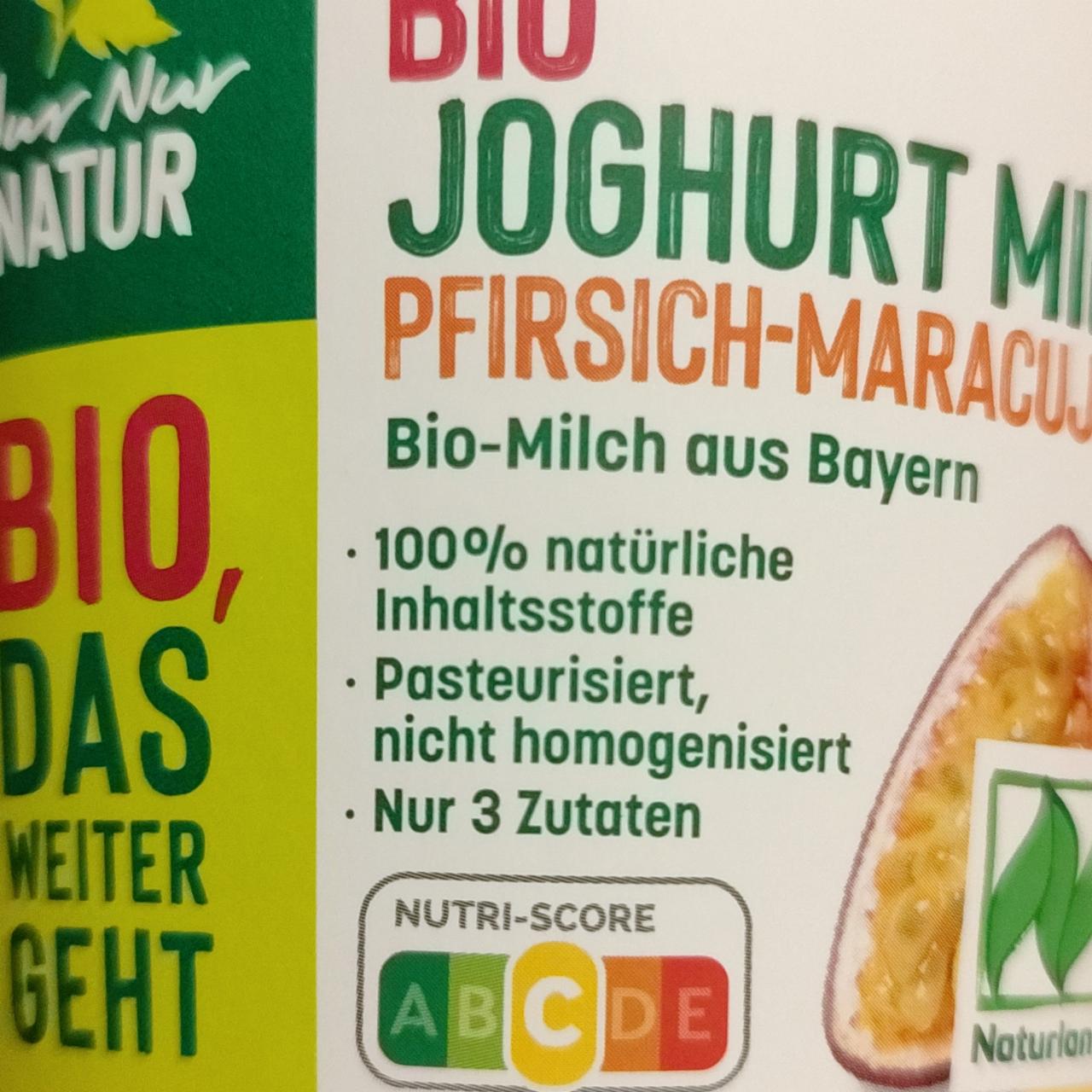 Fotografie - Bio joghurt mild pfirsich - maracuja Nur Nur Natur