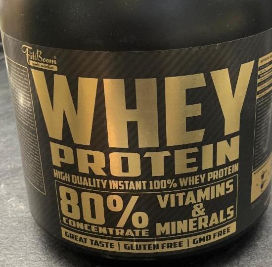 Fotografie - Whey protein 80% concentrate chocolate FitBoom