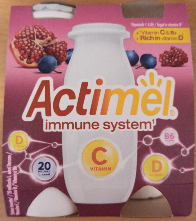 Fotografie - Immune system Granátové jablko & borůvka & maca Actimel