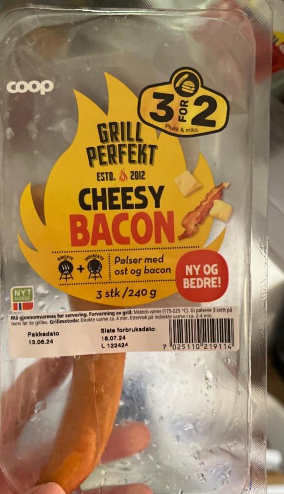 Fotografie - Grill perfekt cheesy bacon Coop