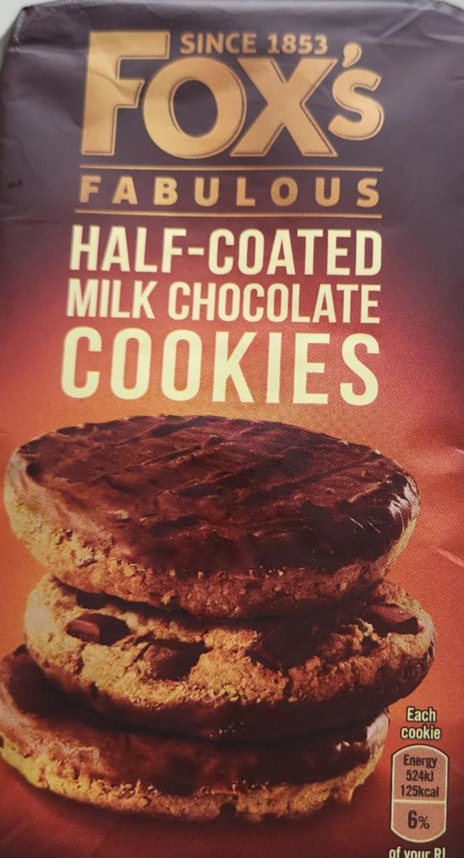 Fotografie - Fabulous half-coated milk chocolate cookies Fox's