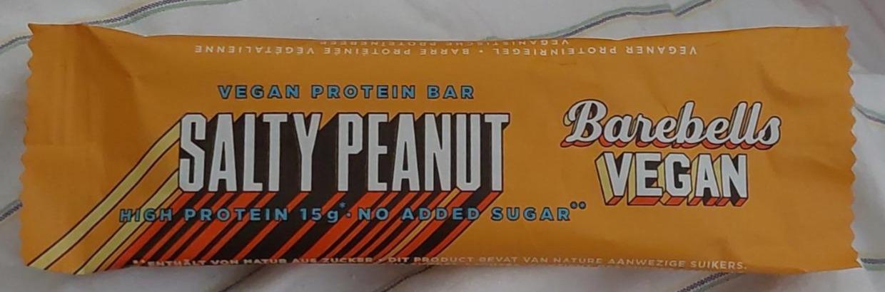 Fotografie - Vegan protein bar salty peanut no added sugar Barebells