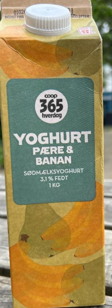 Fotografie - Yoghurt pære & banan Coop