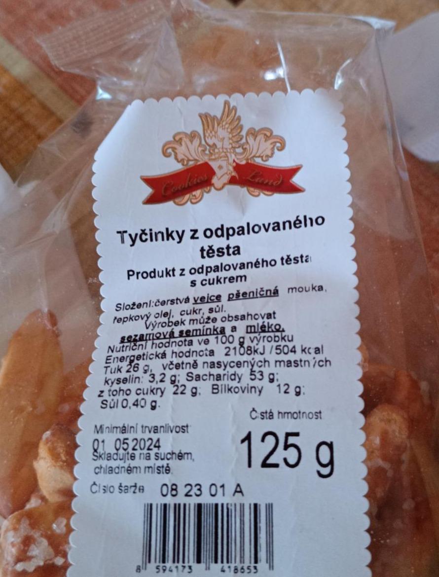 Fotografie - Tyčinky z odpalovaného těsta Cookies Land