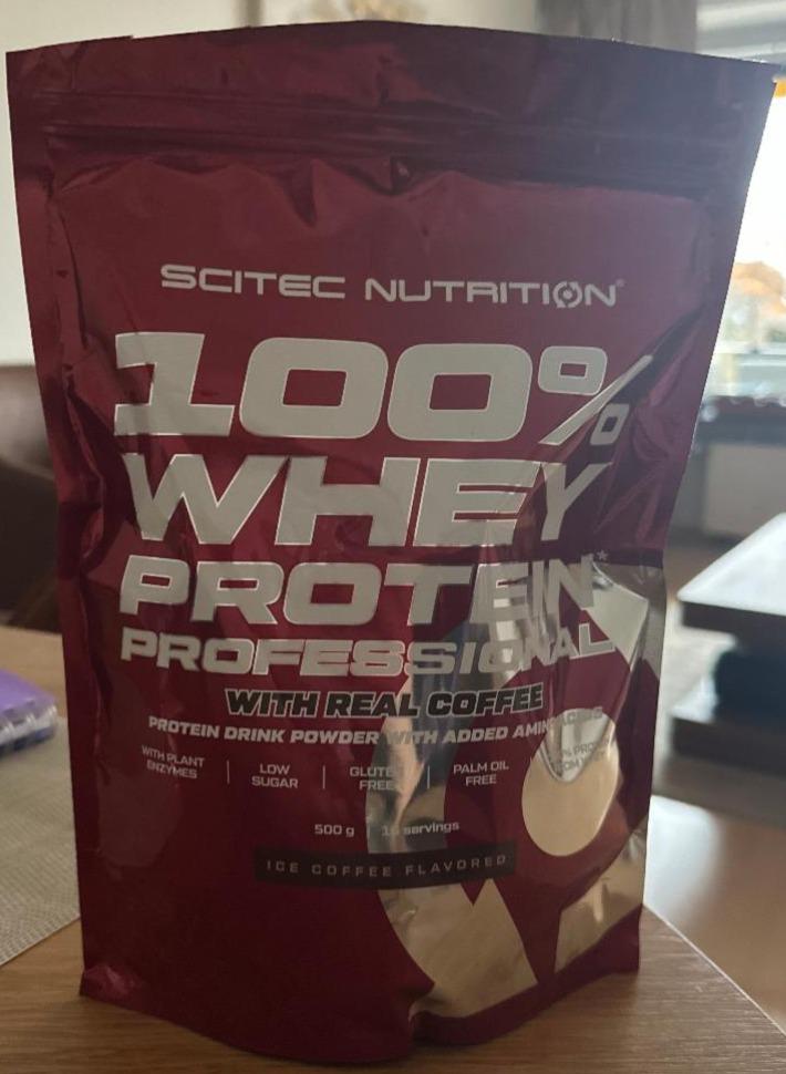 Fotografie - Scitec 100% whey protein professional ice coffee flavored