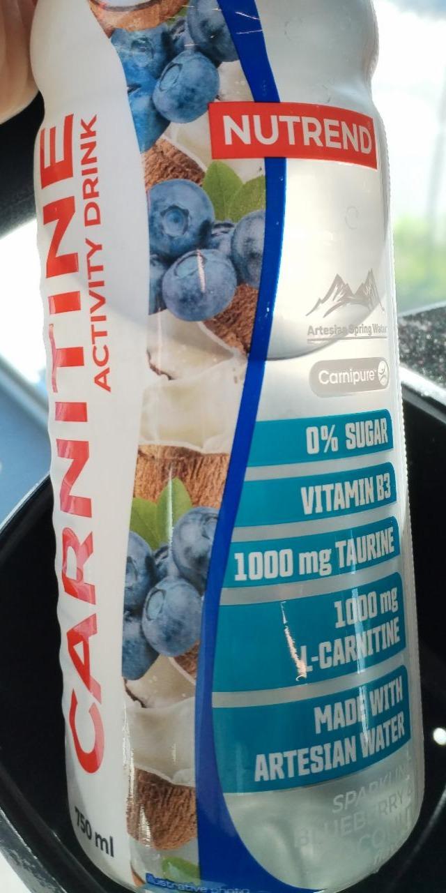 Fotografie - Carnitine activity drink blueberry & coconut Nutrend