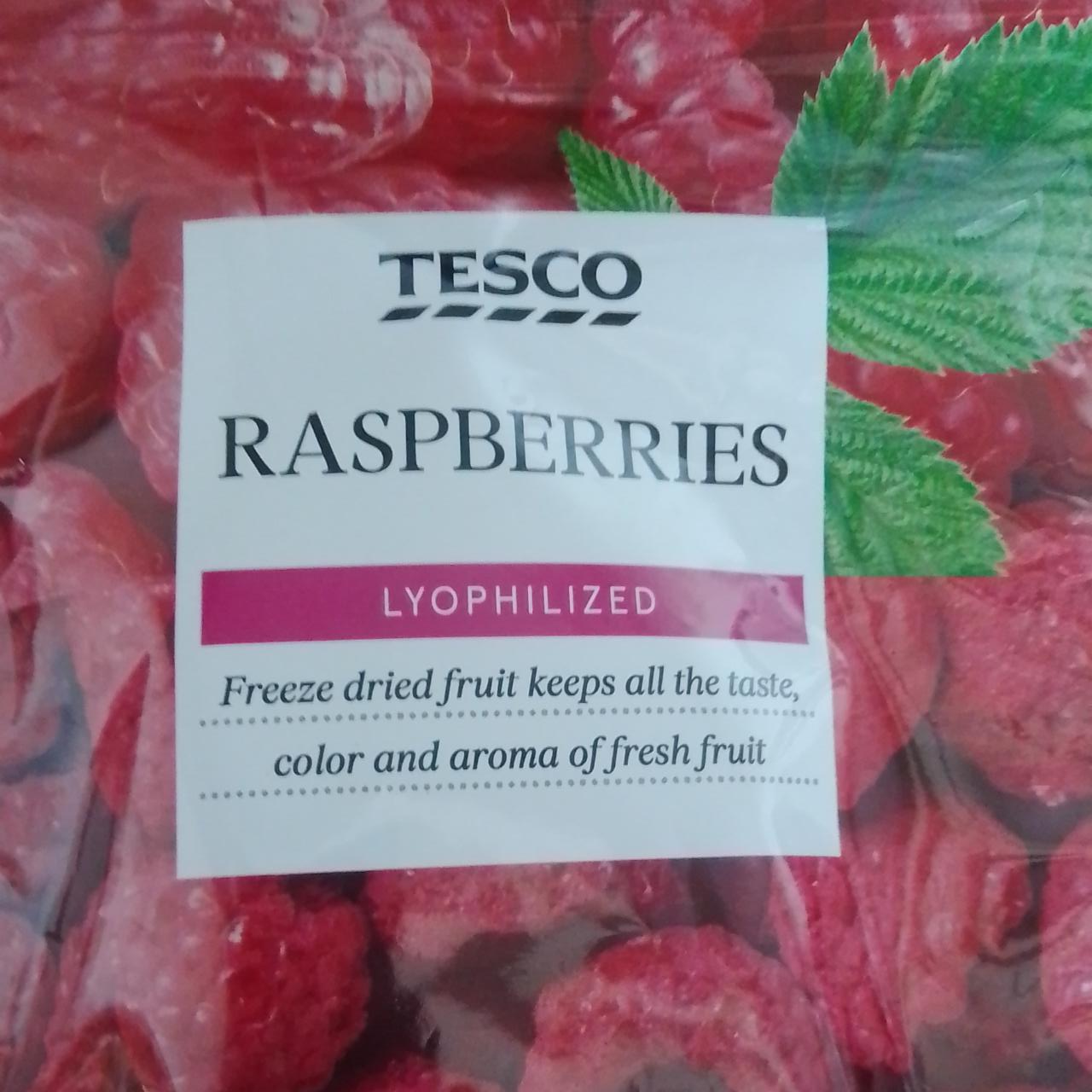 Fotografie - Raspberries lyophilized Tesco