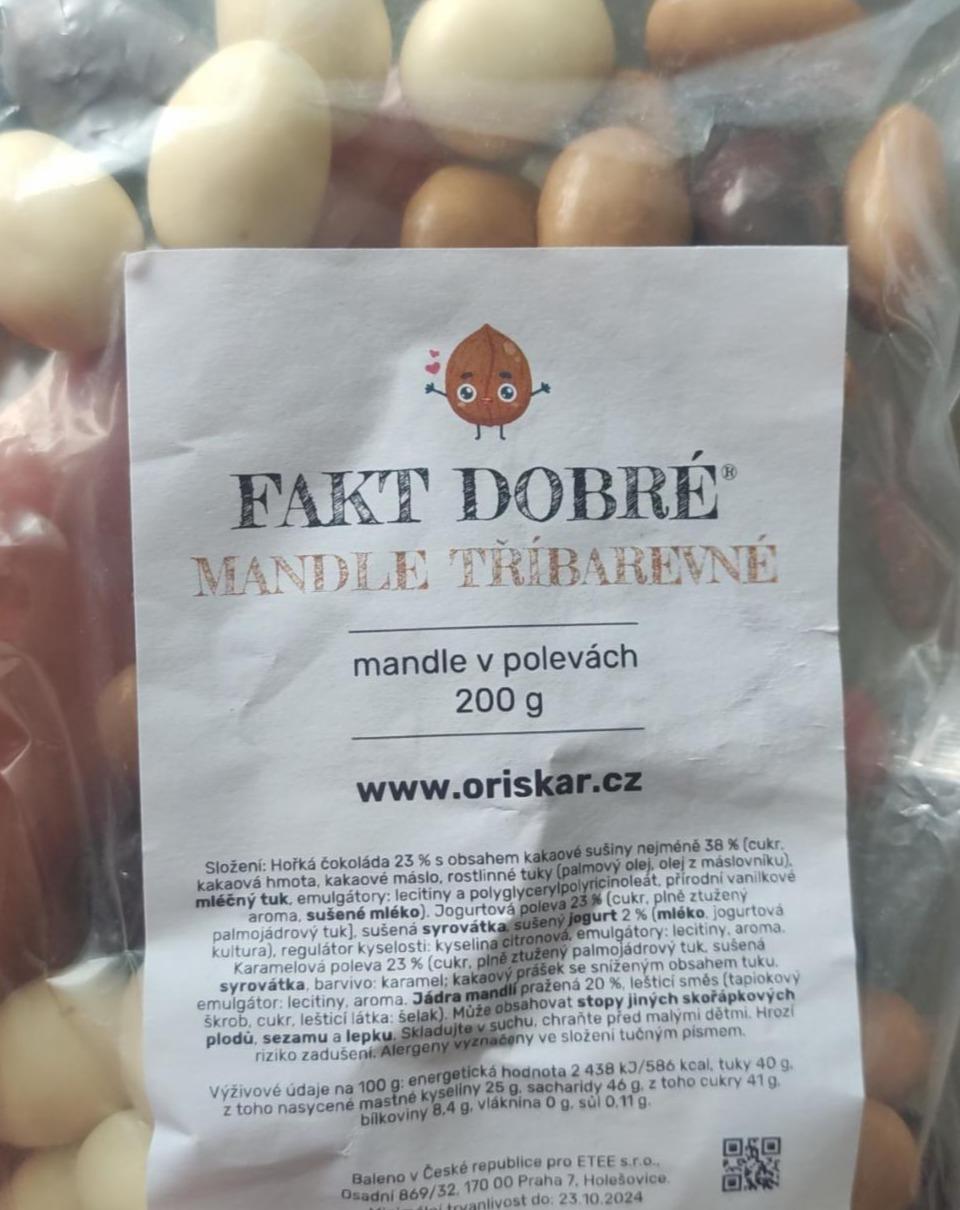 Fotografie - Mandle tříbarevné Fakt dobré