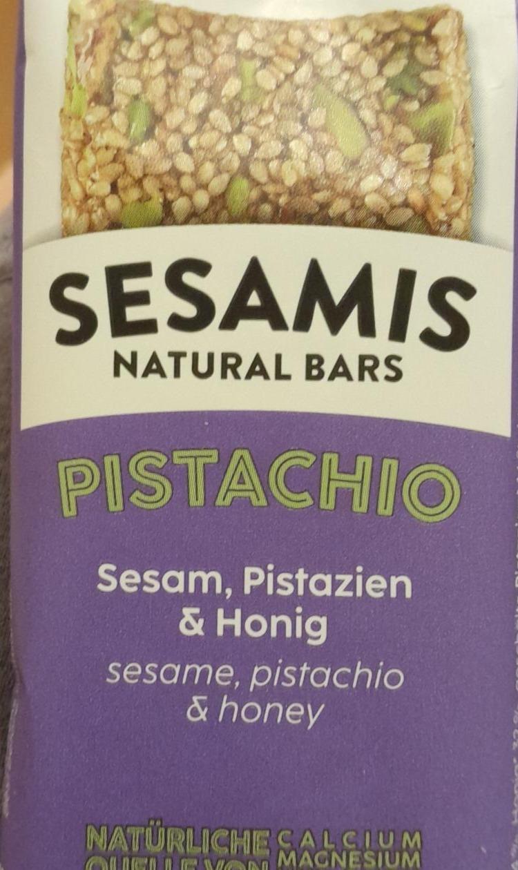 Fotografie - Natural bars pistachio sesam, pistazien & honig Sesamis