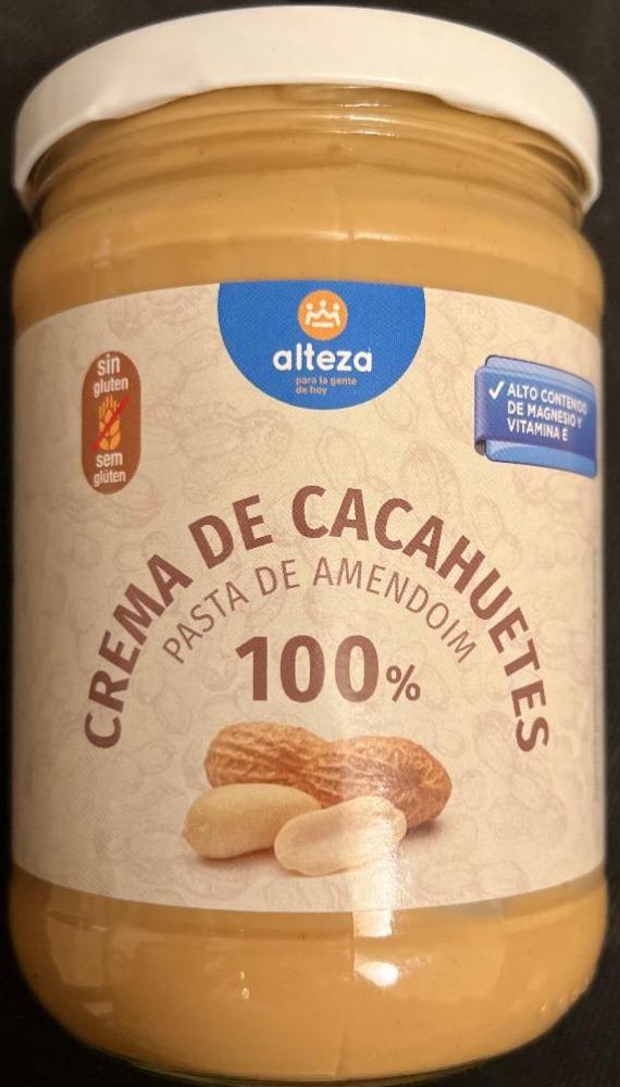 Fotografie - Crema de cacahuetes pasta de amendoim 100% Alteza