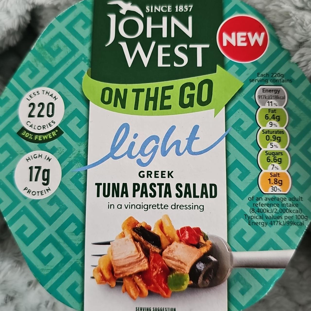 Fotografie - On the go light greek tuna pasta salad John West