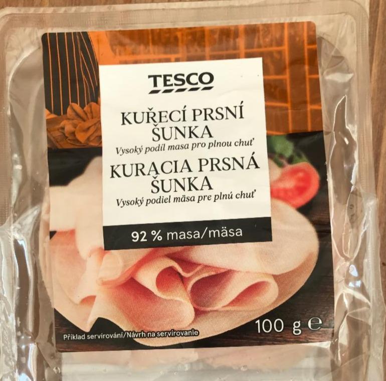 Fotografie - Kuřecí prsní šunka 92% Tesco