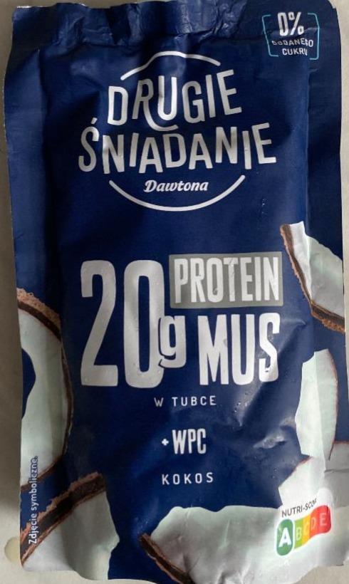 Fotografie - Protein mus w tubce kokos drugie śniadanie Dawtona