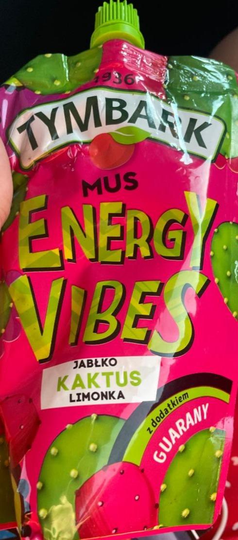 Fotografie - Mus Energy Vibes kaktus jabłko limonka Tymbark