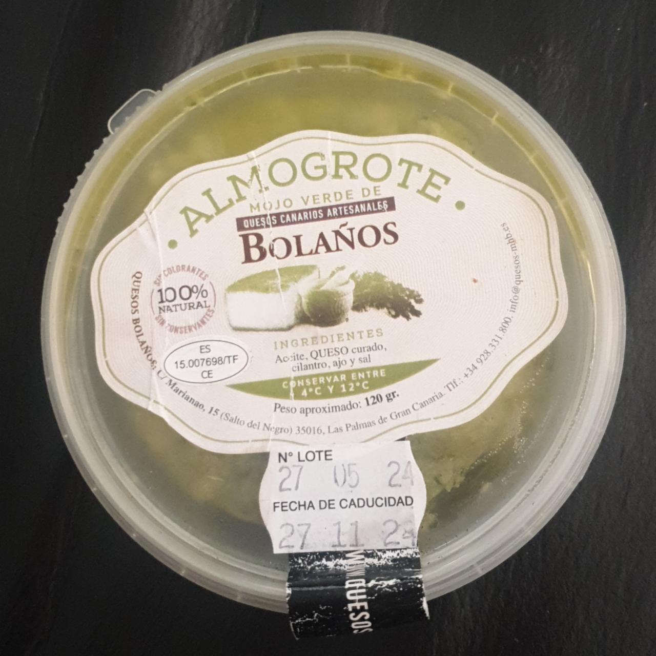 Fotografie - Almogrote mojo verde de quesos canarios artesanales Bolaños