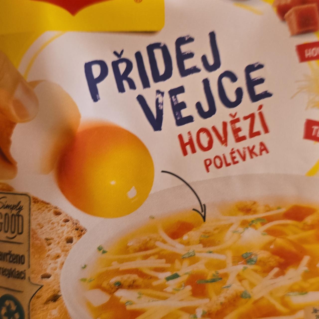 Fotografie - Přidej vejce hovězí polévka hotový pokrm Maggi