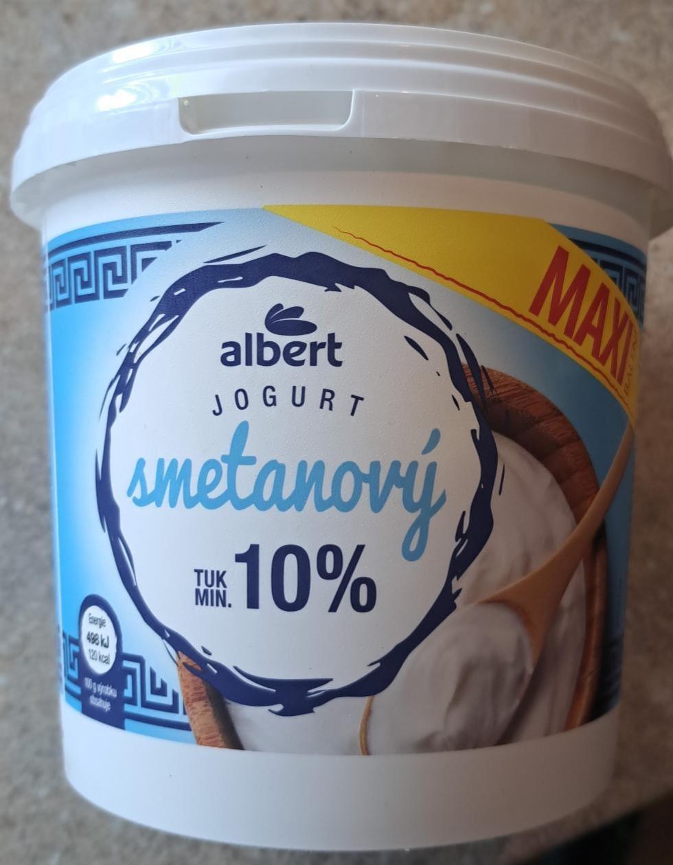 Fotografie - Jogurt smetanový 10% Albert