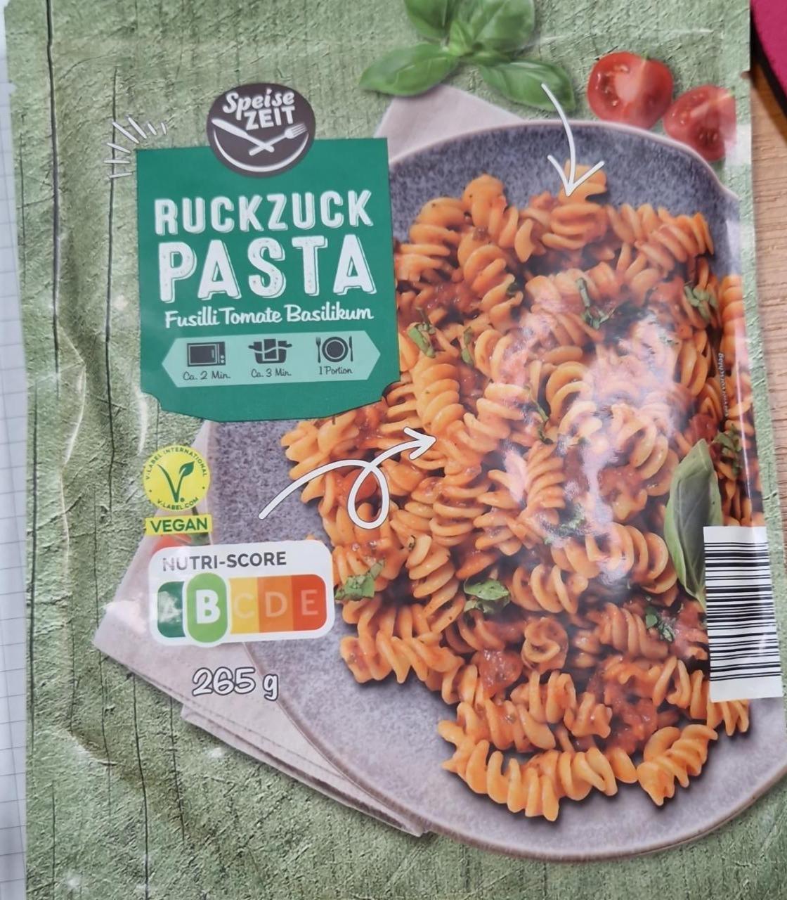 Fotografie - Ruckzuck pasta fusilli tomate basilikum Speise ZEIT