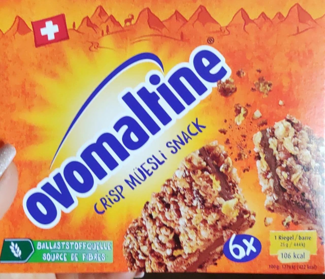 Fotografie - Crisp müesli snack Ovomaltine