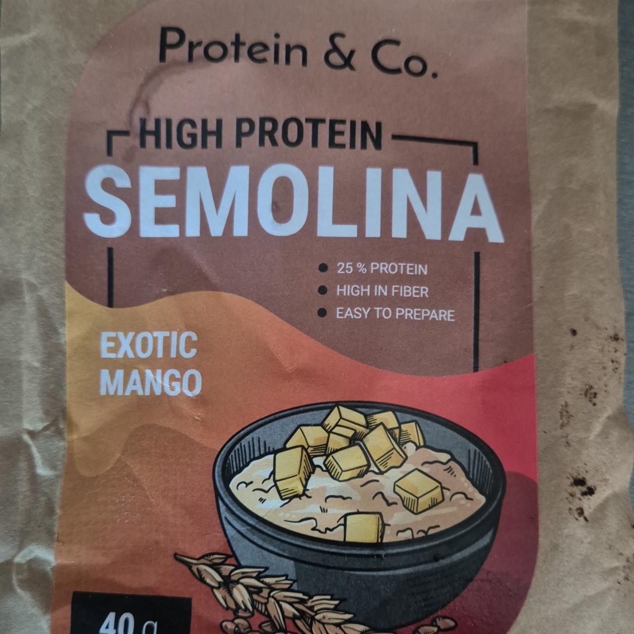 Fotografie - High protein semolina exotic mango Protein & Co.