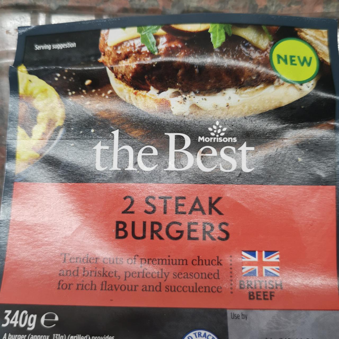 Fotografie - The best 2 steak burgers Morrisons