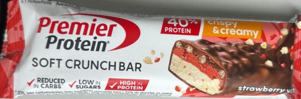 Fotografie - Soft crunch bar crispy & creamy stawberry Premier Protein