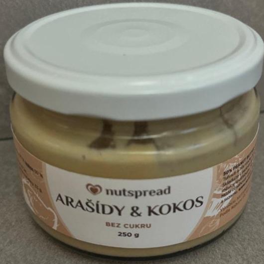 Fotografie - arašídy kokos bez cukru Nutspread