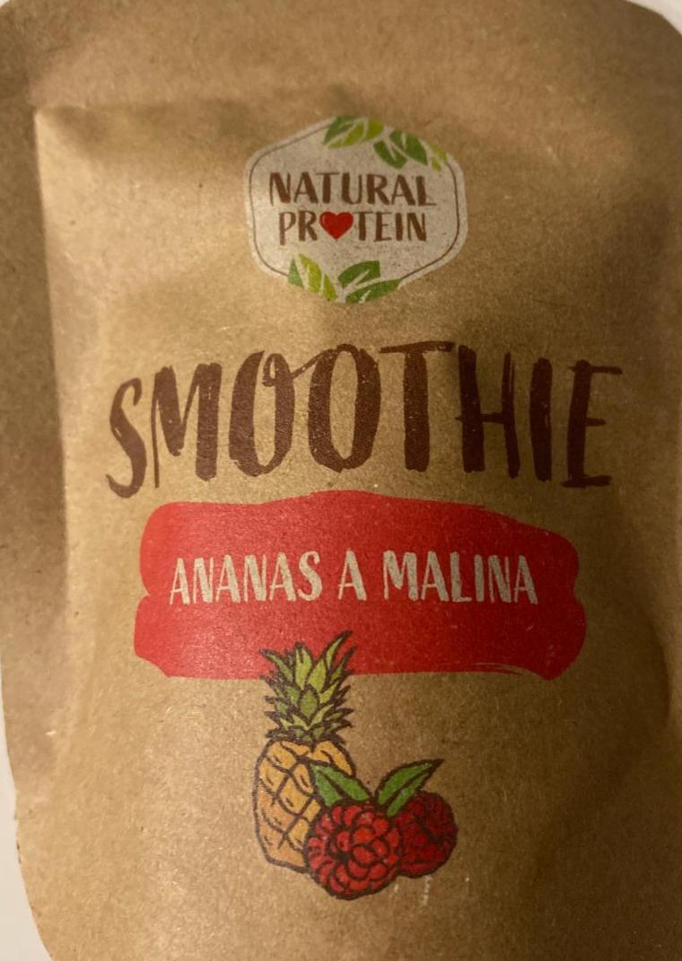 Fotografie - Smoothie ananas a malina Natural protein