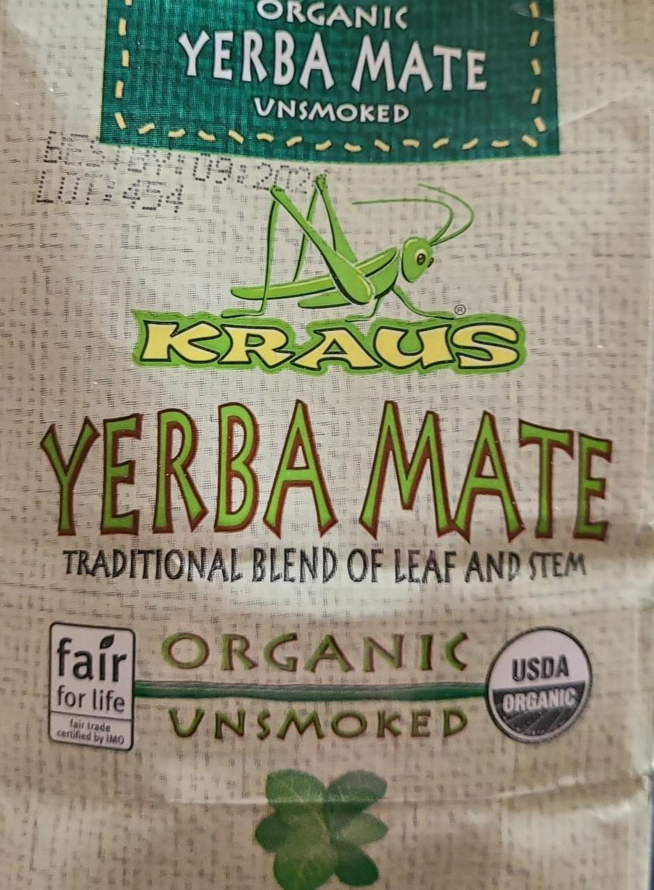 KRAUS Organic Yerba Mate Traditional, Leaf & Stem