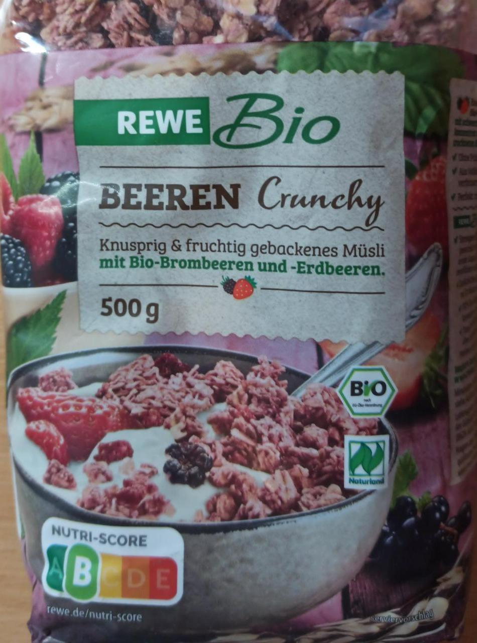 Fotografie - Bio Beeren crunchy Müsli Rewe bio