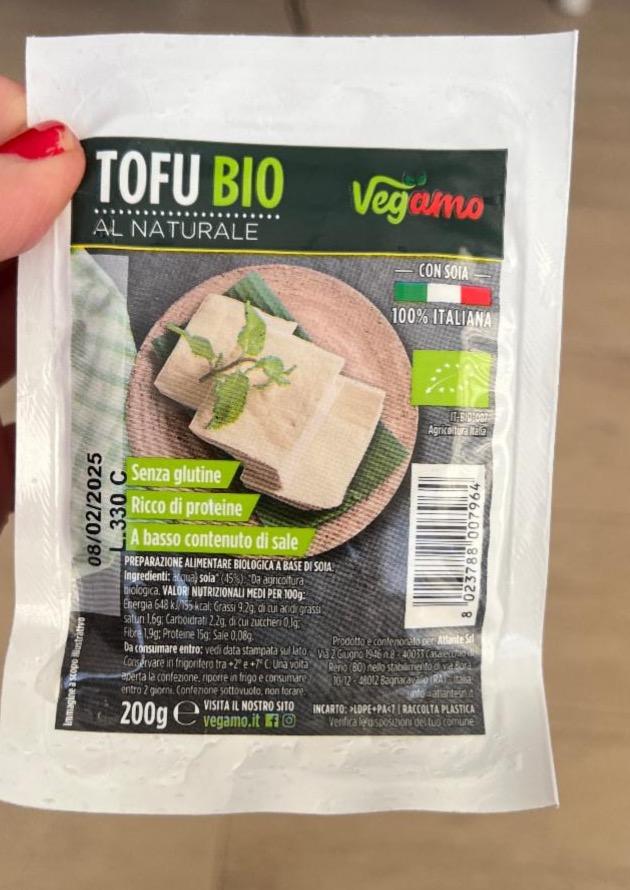 Fotografie - Tofu bio al naturale Vegamo