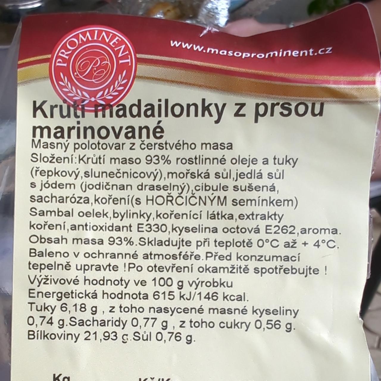 Fotografie - Krůtí madailonky z prsou marinované Prominent