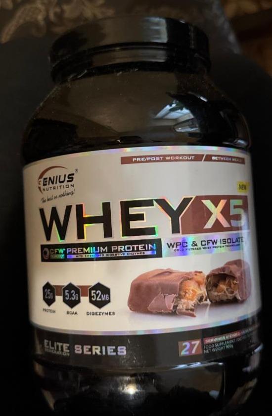 Fotografie - Whey X5 Chocolate-Hazelnut Genius Nutrition