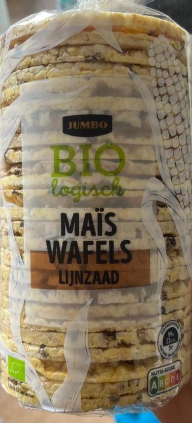 Fotografie - Mais wafels lijnzaad Jumbo