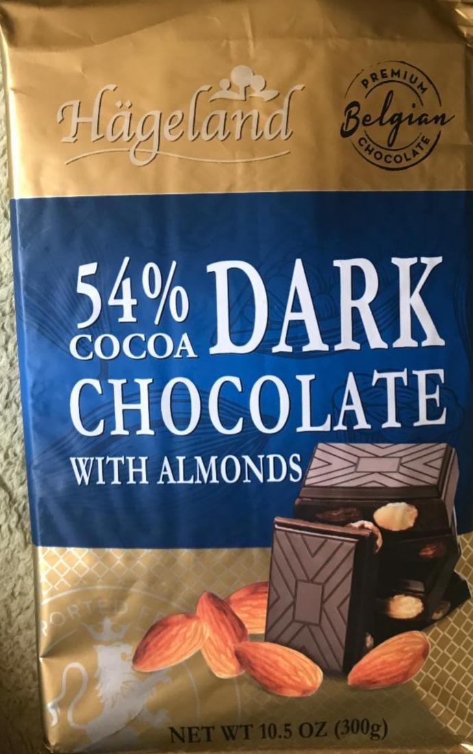 Fotografie - 54% dark chocolate with almonds Hägeland