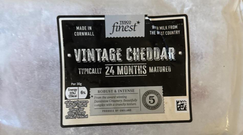 Fotografie - Vintage cheddar Tesco finest