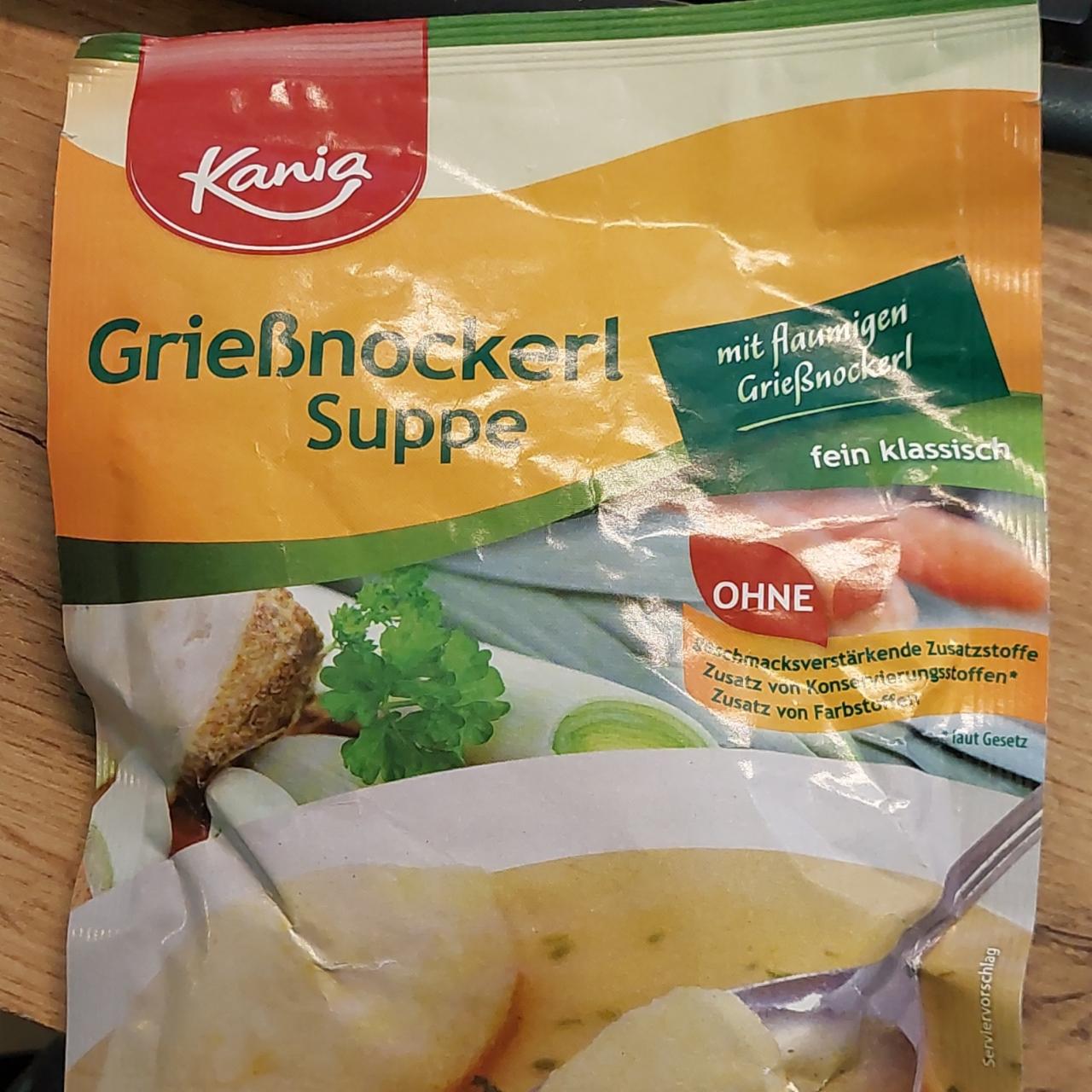 Fotografie - Grießnockerl Suppe Kania