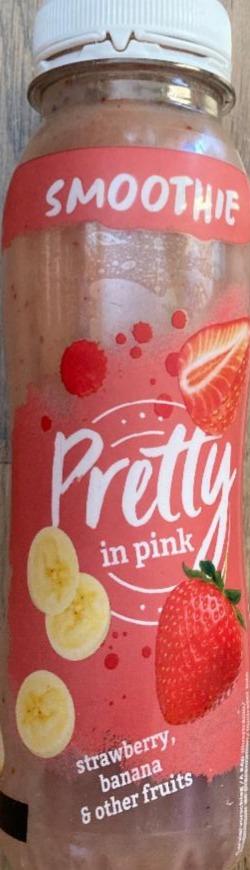 Fotografie - Smoothie strawberry, banana & other fruits Pretty in pink