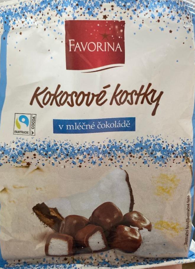 Fotografie - Kokosové kostky v mléčné čokoládě Favorina